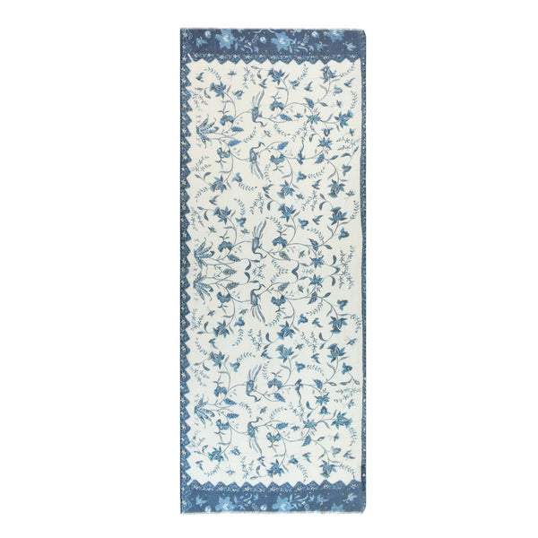 Dupatta Designs Bufanda de pájaro bordado Mikado