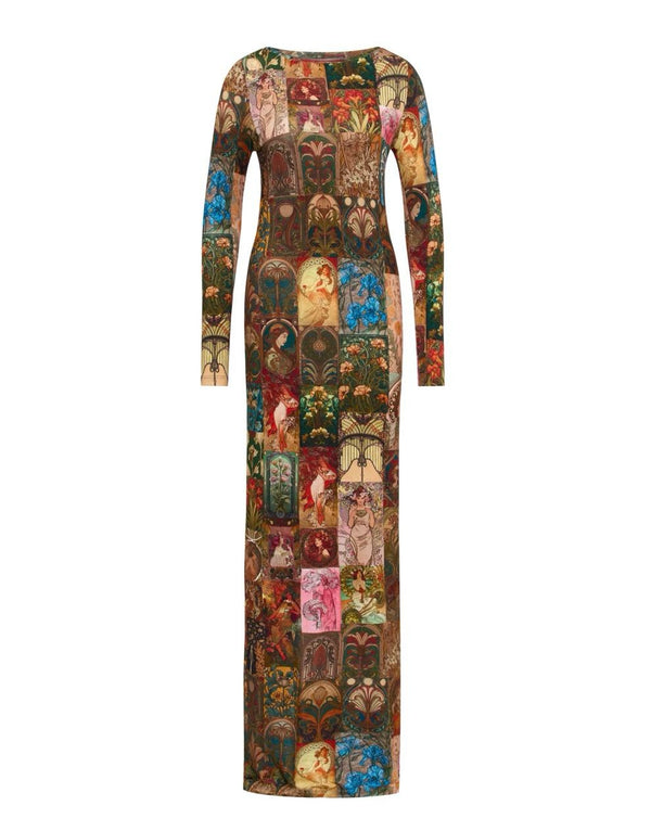 Unbreak.It Janina Printed Dress Art Nouveau