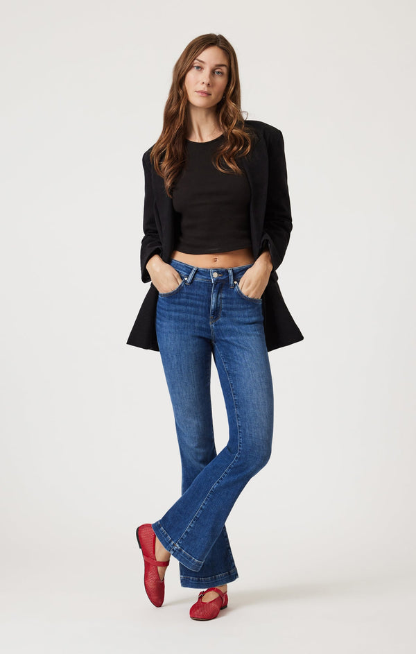 Mavi Jeans Sydney Dark Brushed Feather Blue Jean Pants