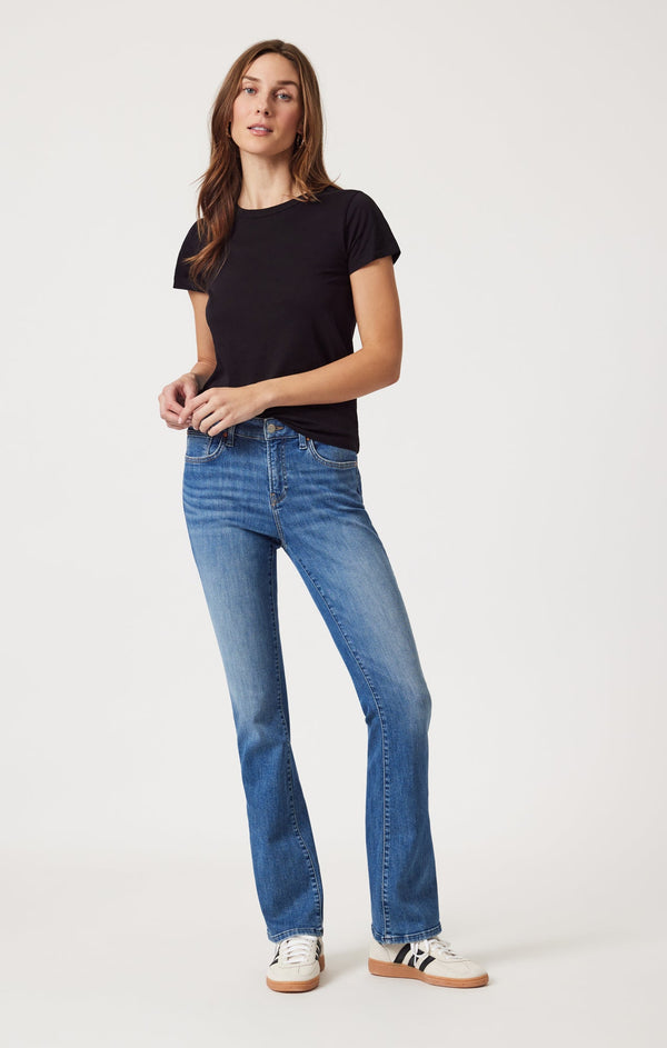 Mavi Jeans mid rise mid brushed flex blue