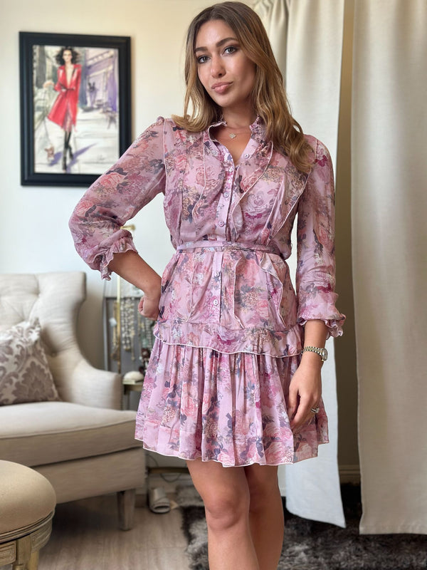 Dream Catcher Old Pink Winter Flow Dress