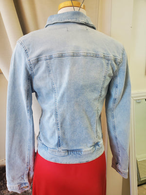 Mavi Jeans Long Sleeves Light Blue Denim Recycled Samantha Jacket