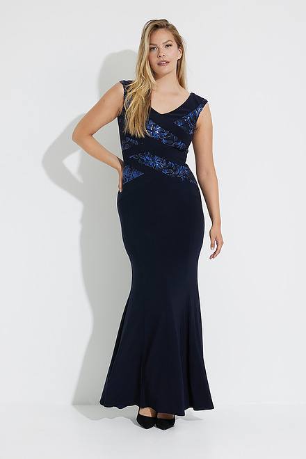 Joseph Ribkoff Signature Sequin Ribbon Gown Joseph Ribkoff Signature Sequin Ribbon Gown