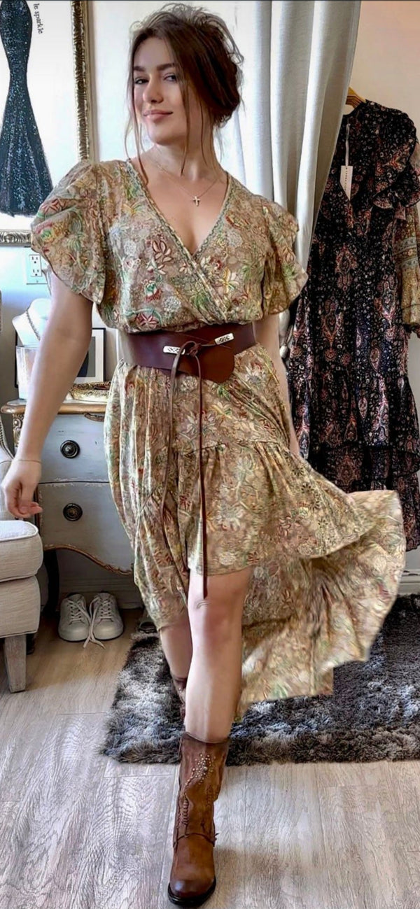 Vestido largo alto y bajo Karma