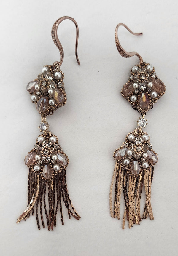 Theia Jewelry Durana Double Tier Drop Earrings