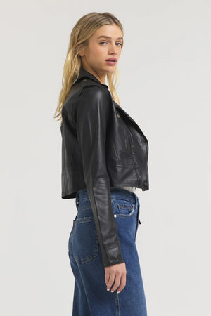 Jakett NYC Erin Burnished Leather Jacket