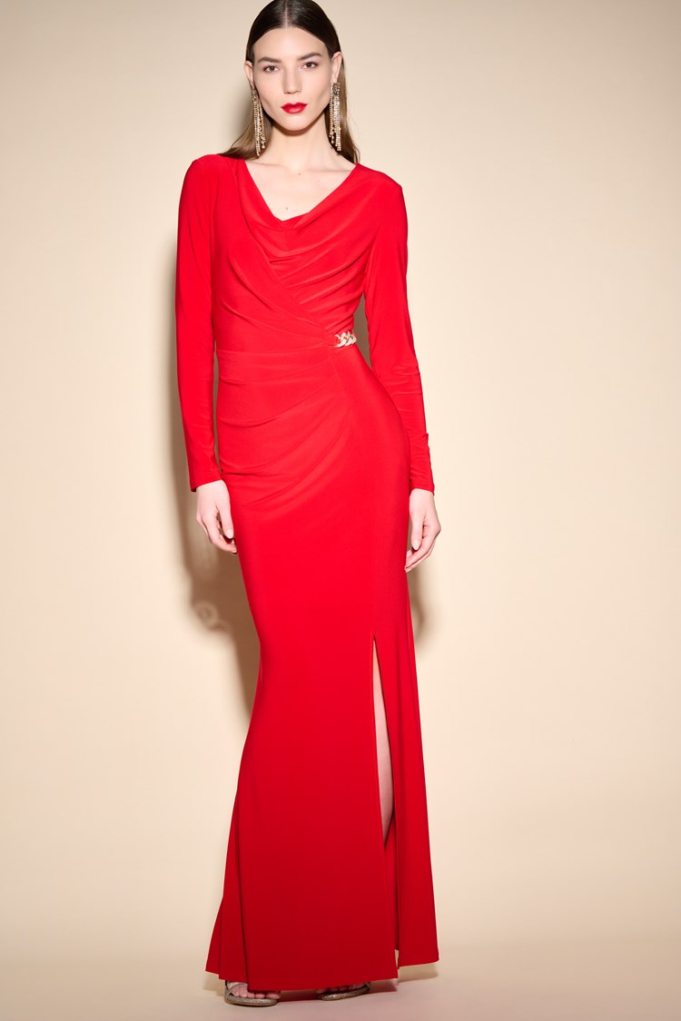 Joseph Ribkoff Cowl Neck Maxi Dress Joseph Ribkoff Cowl Neck Maxi Dress
