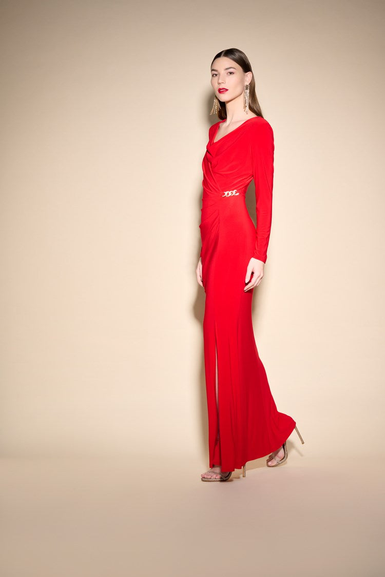 Joseph Ribkoff Cowl Neck Maxi Dress - PapillonStyles Joseph Ribkoff Cowl Neck Maxi Dress - PapillonStyles