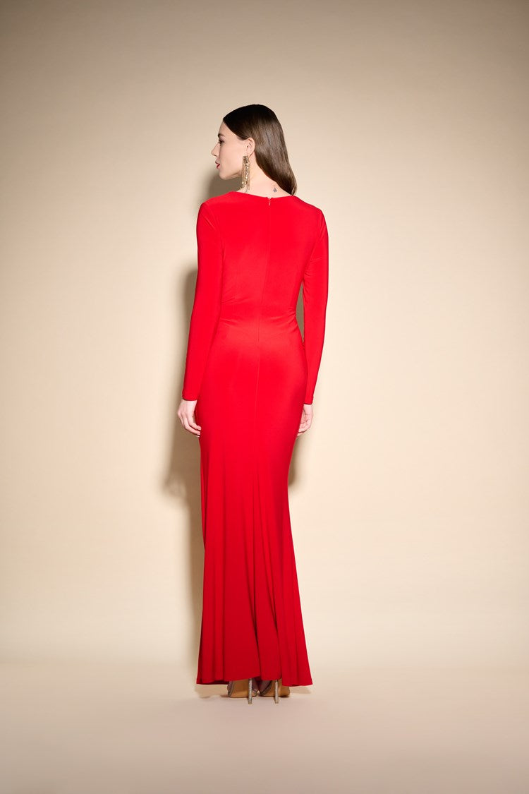 Joseph Ribkoff Cowl Neck Maxi Dress Night Fall / 14 / 96% POLYESTER/4% Spandex Joseph Ribkoff Cowl Neck Maxi Dress Night Fall / 14 / 96% POLYESTER/4% Spandex