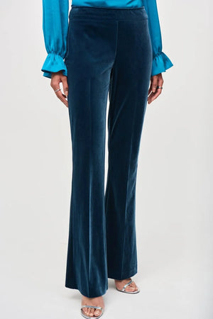 Joseph Ribkoff Velvet Flared Pull-On Pants