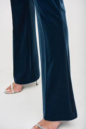 Joseph Ribkoff Velvet Flared Pull-On Pants