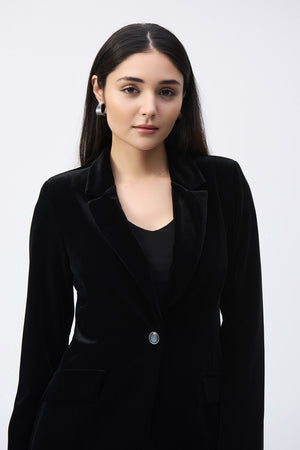 Joseph Ribkoff Velvet Fitted Blazer