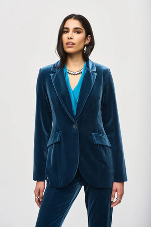 Joseph Ribkoff Velvet Fitted Blazer