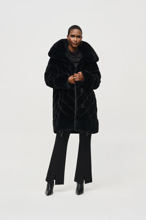 Joseph Ribkoff Reversible Faux Fur Coat