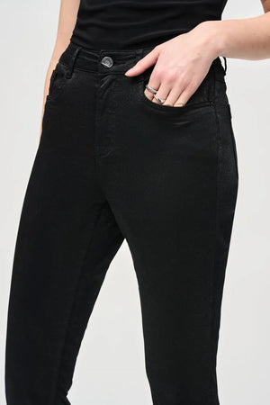 Joseph Ribkoff Classic Slim Foiled Print Denim Pant