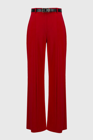 Joseph Ribkoff Silky Knit Belted Wide-Leg Pants