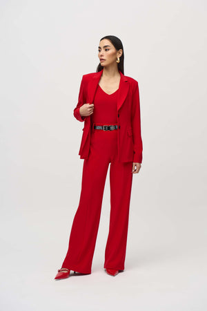 Joseph Ribkoff Silky Knit Belted Wide-Leg Pants