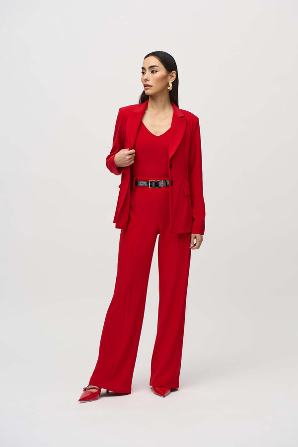 Joseph Ribkoff Silky Knit Belted Wide-Leg Pants