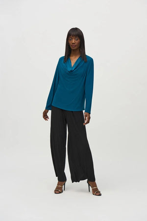 Joseph Ribkoff Silky Knit Cowl Neck Top