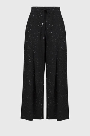 Joseph Ribkoff Sequined Sweater Knit Culotte Pants