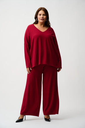 Joseph Ribkoff Sequined Sweater Knit Culotte Pants