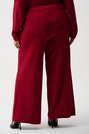 Joseph Ribkoff Sequined Sweater Knit Culotte Pants