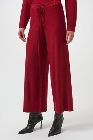 Joseph Ribkoff Sequined Sweater Knit Culotte Pants