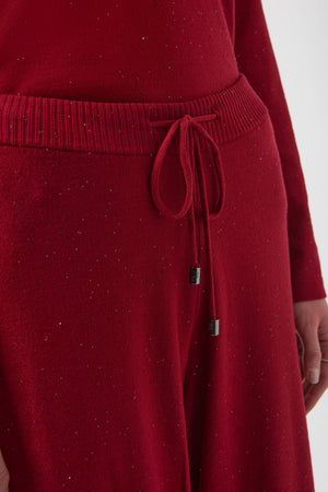 Joseph Ribkoff Sequined Sweater Knit Culotte Pants