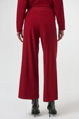 Joseph Ribkoff Sequined Sweater Knit Culotte Pants