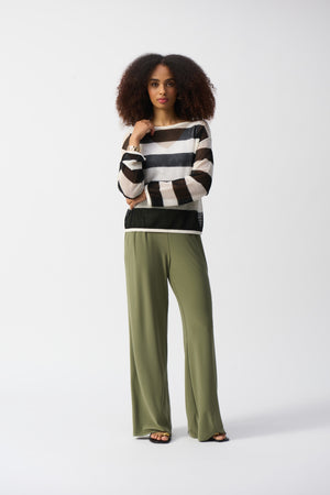 Joseph Ribkoff Silky Knit Wide-Leg Pull-On Pants