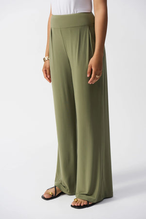 Joseph Ribkoff Silky Knit Wide-Leg Pull-On Pants