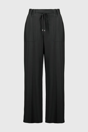 Joseph Ribkoff Textured Woven Wide-Leg Pants