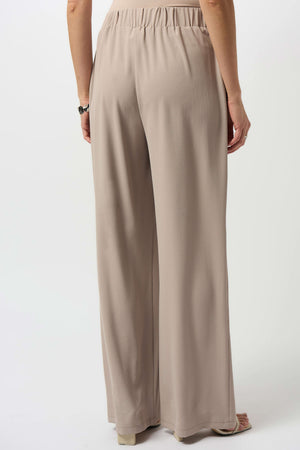 Joseph Ribkoff Textured Woven Wide-Leg Pants