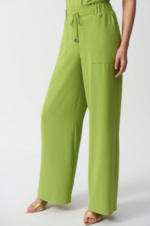 Joseph Ribkoff Textured Woven Wide-Leg Pants