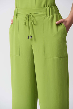 Joseph Ribkoff Textured Woven Wide-Leg Pants