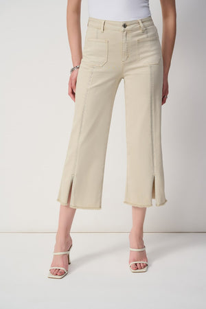 Joseph Ribkoff Culotte Jeans With Embellished Front Seam