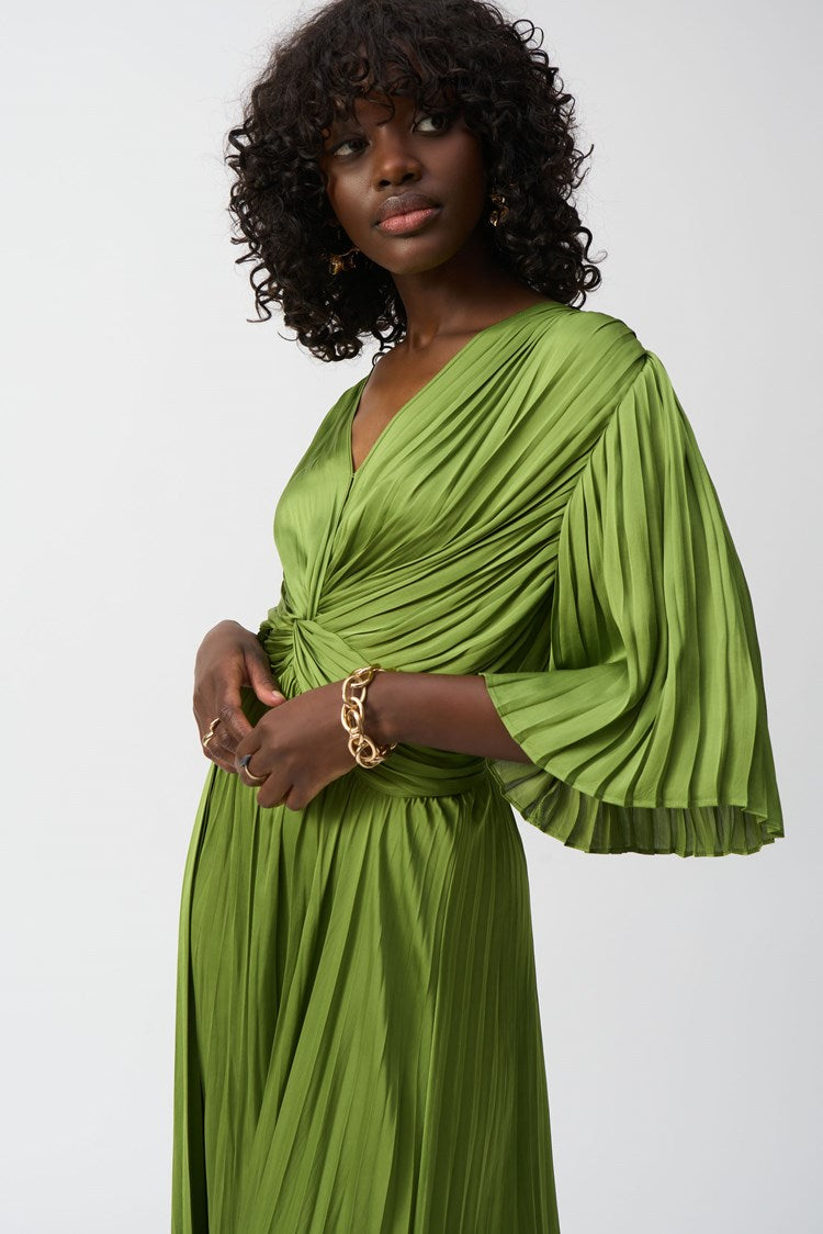 Ribkoff Fashion Joseph Ribkoff Dresses 2018 Joseph Ribkoff Pleated Satin Midi Dress Greenery Coastal Blue Ribkoff Fashion Joseph Ribkoff Dresses 2018 Joseph Ribkoff Pleated Satin Midi Dress Greenery Coastal Blue