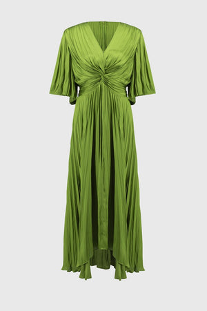 Joseph Ribkoff Pleated Satin Midi Dress