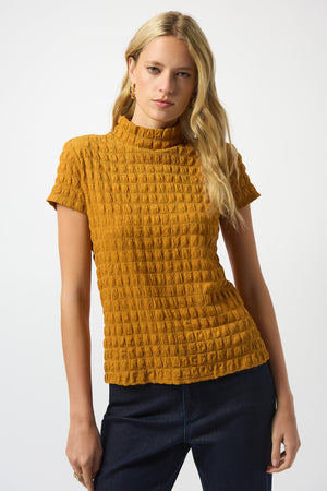 Joseph Ribkoff Textured Knit Fitted Top