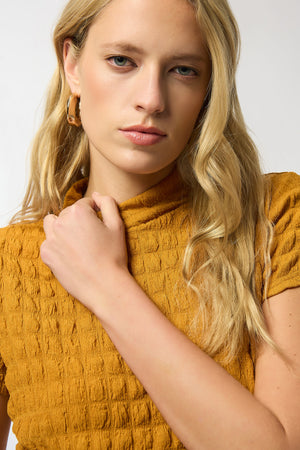 Joseph Ribkoff Textured Knit Fitted Top