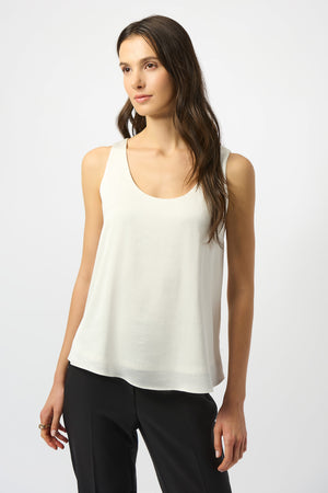 Joseph Ribkoff Recycled Hammered Satin Sleeveless Top