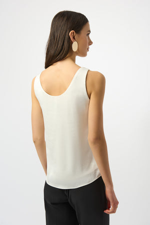 Joseph Ribkoff Recycled Hammered Satin Sleeveless Top