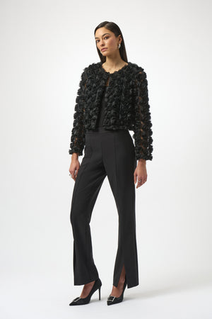 Joseph Ribkoff Rosette Embroidered Straight Cover Up