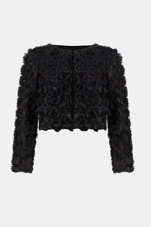 Joseph Ribkoff Rosette Embroidered Straight Cover Up