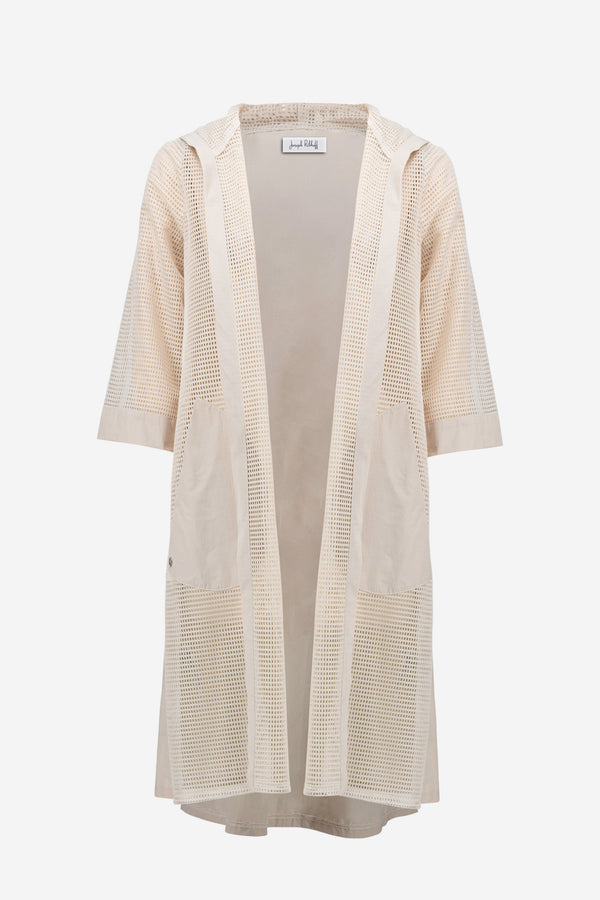 Joseph Ribkoff Memory and Mesh A-Line Cover-Up With Hood