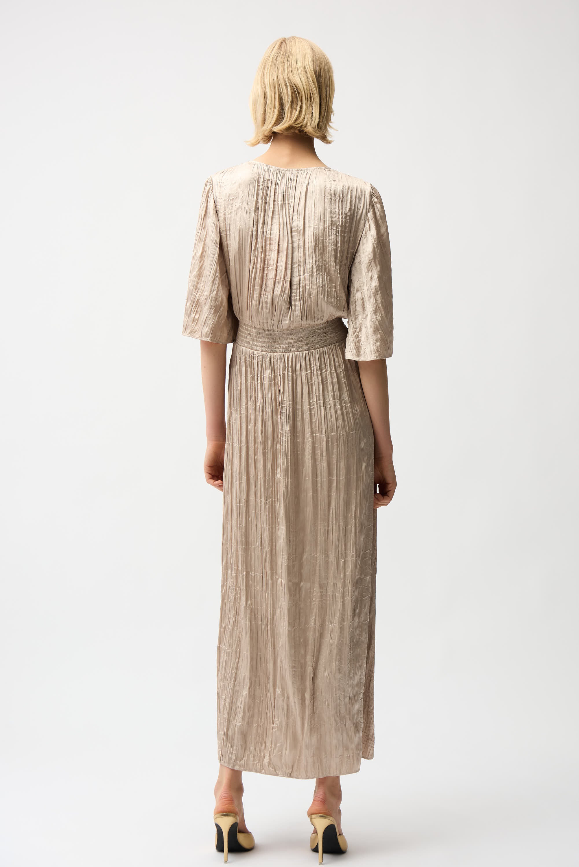 fit and flare pleated midi dress The Occasion by Old Navy Pleated Fit & Flare Midi Dress