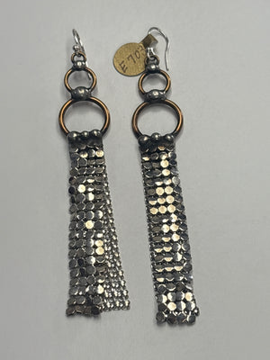 Mikal Winn Silver Mesh Earrings