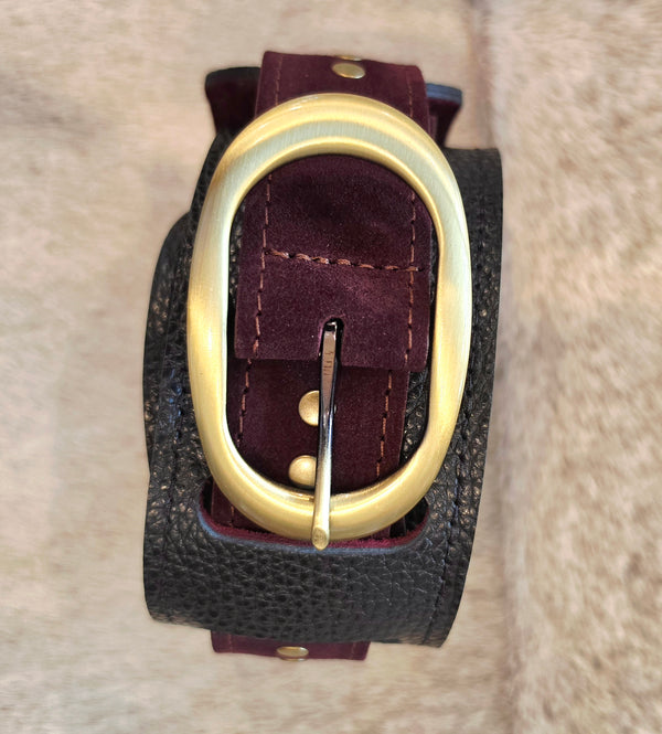 Kim White Belts 6-Double-Waist Studded Belt