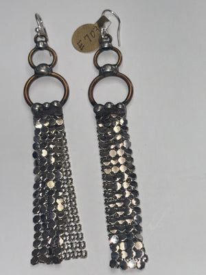 Mikal Winn Silver Mesh Earrings