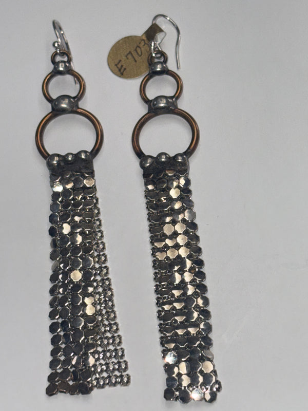 Mikal Winn Silver Mesh Earrings